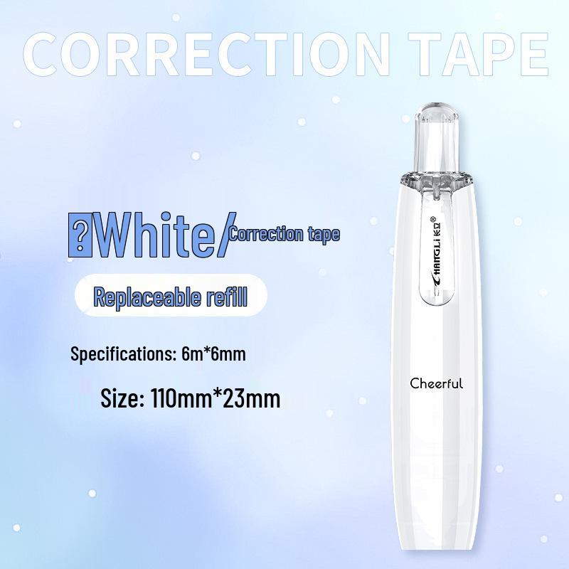 Rotatable Click-type Correction Tape with Replaceable Core – Stylish, Instagram-worthy Stationery for Students