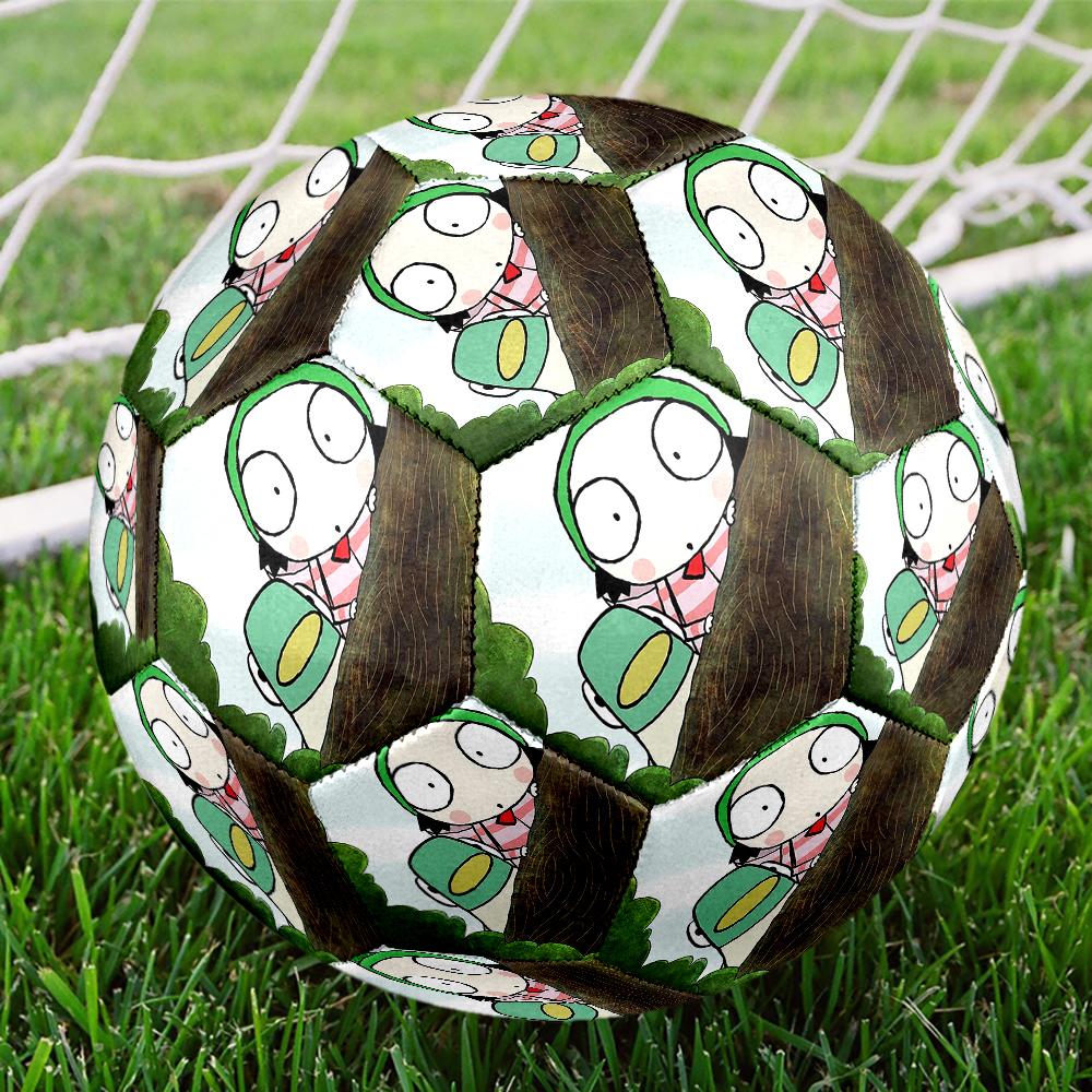 Sarah & Duck Theme Size 5 Soccer Ball, Suitable for Both Indoor and Outdoor Matches, a Gift Suitable for Everyone.
