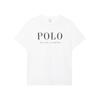 Polo Logo Print Solid Color Crew Neck Short Sleeve T-Shirt Men Tops White MNPOTSH1N820604-100