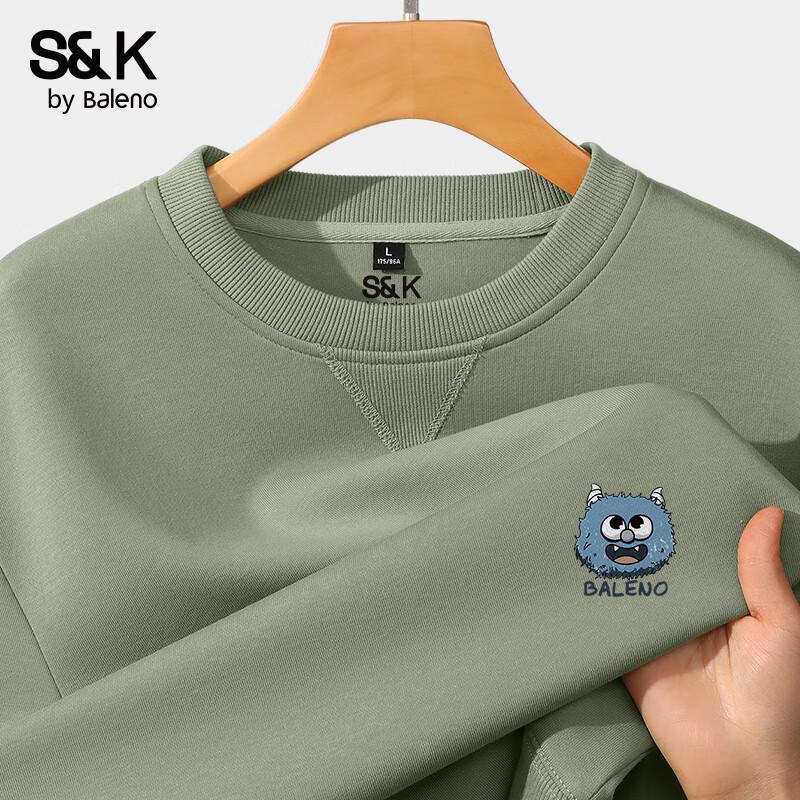 Baleno Men's S&K Series Loose Fit Round Neck Sweatshirt