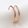 Everyday 14KGP Rose Gold Double Ring Ear Cuff One Side