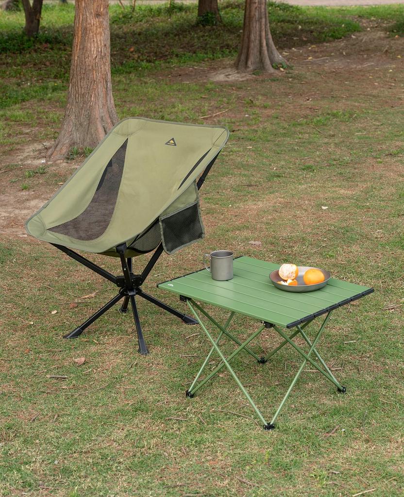 New camping swivel swivel integrated frame and full storage super easy to unfold and weight comes with storage easy to load capacity 120kg [iClimb]