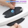 For VOLKSWAGEN VW 4PCS Car Door Handle Bowl Scratch Protector Carbon Fiber Stickers For Volkswagen MK6 MK5 MK4 MK7 Golf-4 5 6 7
