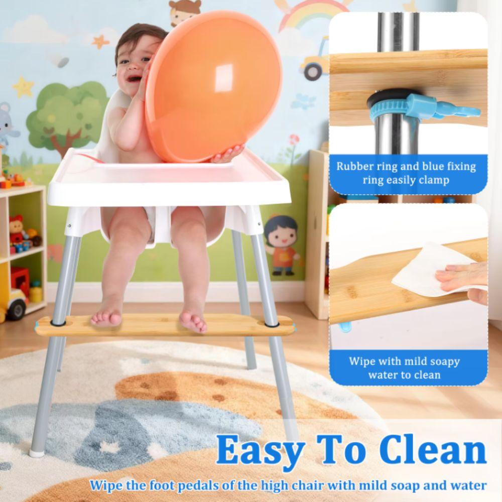 Adjustable Baby Highchairs Pedal 50cm Length Highchair Accessory High Chair Footrest Home Use
