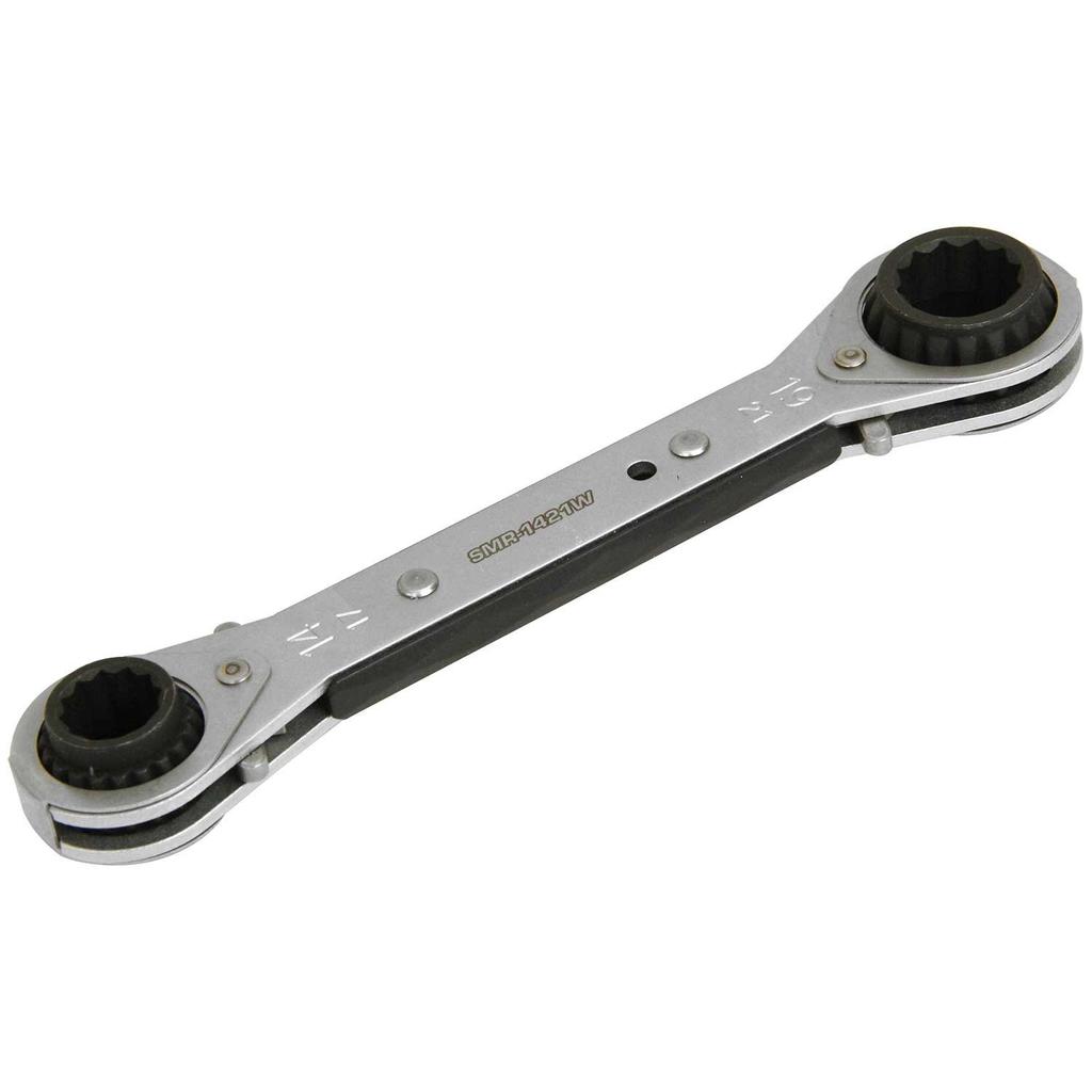 SK11 4-Size Wobble Ratchet Wrench, 14 x 17 x 19 x 21 mm, SMR-1421W