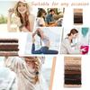 Fashionable Styles Elastic Hair Ties 20Pcs Sturdy Stretch Ponytail Holders for Women and Girls with Thin or Curly Hair