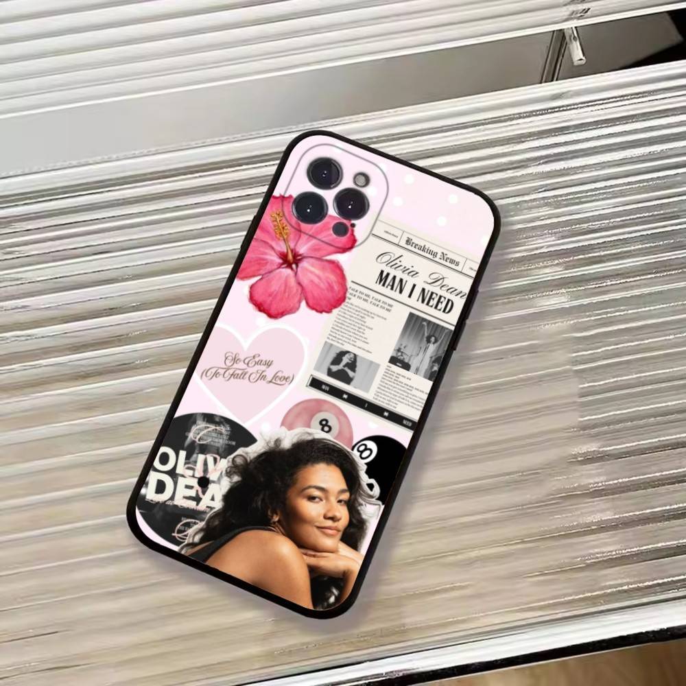 

British singer O-Olivia Dean Phone Case For iPhone 17, 16,15,14,13,12,11 Plus,Pro Max, Others Soft Black Cover iPhone12Pro