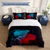 Supernatural 3‑Piece Bedding Set Soft Microfiber Duvet Cover Pillowcases Comfortable Bed Linen for Bedroom Decoration