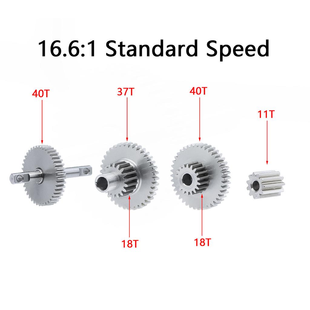 Stainless Steel TRX4M Overdrive Underdrive Transmission Gear Pinion Set for 1/18 RC Crawler Car TRX4-M Upgrade Parts