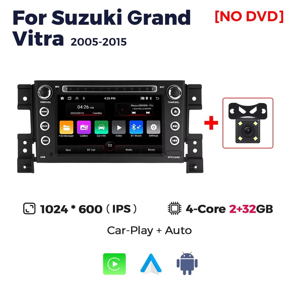 7inch Car Radio For Suzuki Grand Vitara 2005-2012 2013 2015 Multimedia GPS Navigation Stereo Player CarPlay Android Auto WIFI