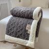 Thickened Winter Blanket Double Sided Fluff Plush Double Layer 3d Bed Sofa Warm