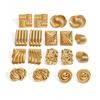 Jieding Stainless Steel Geometric Stud Earrings - High-End European & American Titanium Ear Jewelry