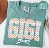 Gigi Comfort Colors Shirt, Checkered Grandma Shirt, Mothers Day Gifts, New Grandma Tshirt, Tee