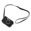 PU Leather Case Camera Bag with Shoulder for MS200 Solid Color Carrying Case Portable