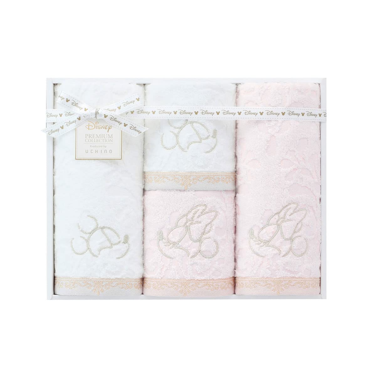 

Uchino Disney Towel Gift 2 Face Towels and 2 Guest Eternal UCHINO WR50876 M Set Towels, Mix,