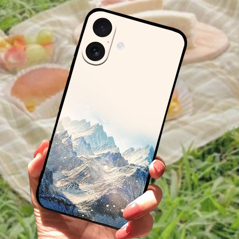 For Apple iPhone 16 Plus Cover iPhone16 Full Protective Silicone Phone Coque For iPhone 16 Pro Max Soft TPU Shockproof  Fundas