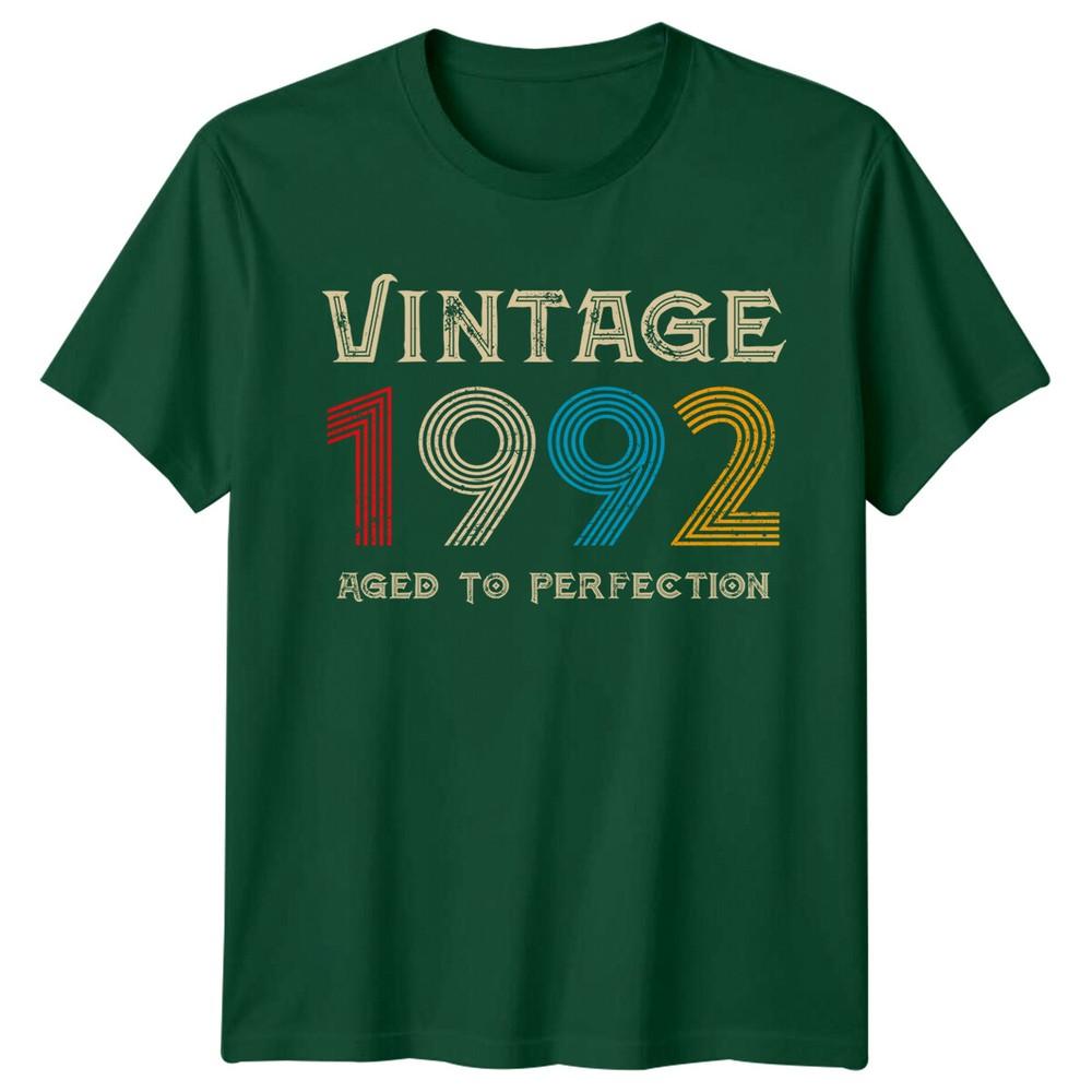 Vintage 1992 Unisexs T Shirt 34th Birthday Gift Aged To Perfection S