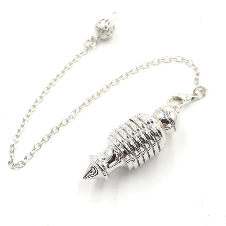 Silver Color Open Copper Pendulum for Dowsing Reiki Isis Metal Pendulum Dowser Question Answer Divination Spiritual Pendulo X229