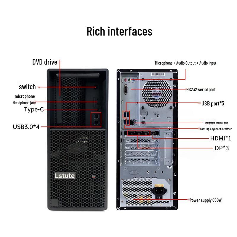 LSTUTE Lenovo Zongwei M740J-92f Trusted Computing AI Server Desktop (CN version)