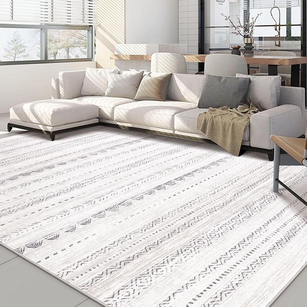 Bohemian Carpet Moroccan Farmhouse Neutral Wind Anti Pollution Indoor Rug Home Bedroom Dining Table Office Room Decoration Mat