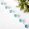 Swiss Blue Topaz Gemstone 925 Solid Silver Jewelry Handmade Bridesmaid Bracelet RB-14-10