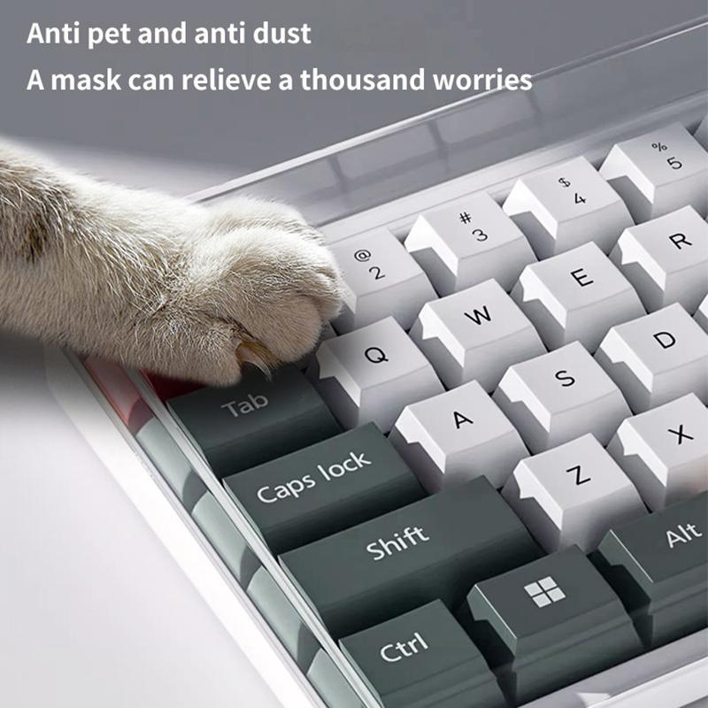 78/108 Keys Acrylic Transparent Dust-Proof Keyboard Case Mechanical Keyboard Dust Cover For E-Sports Computer Gamer