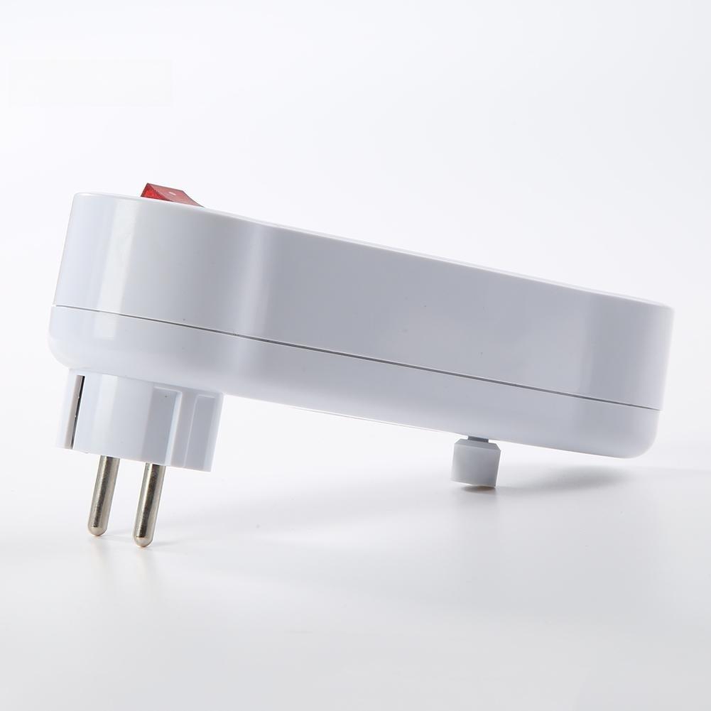 EU Plug 1 To 3 Power Adapter Wireless European Plug Splitter Multi Socket Converter