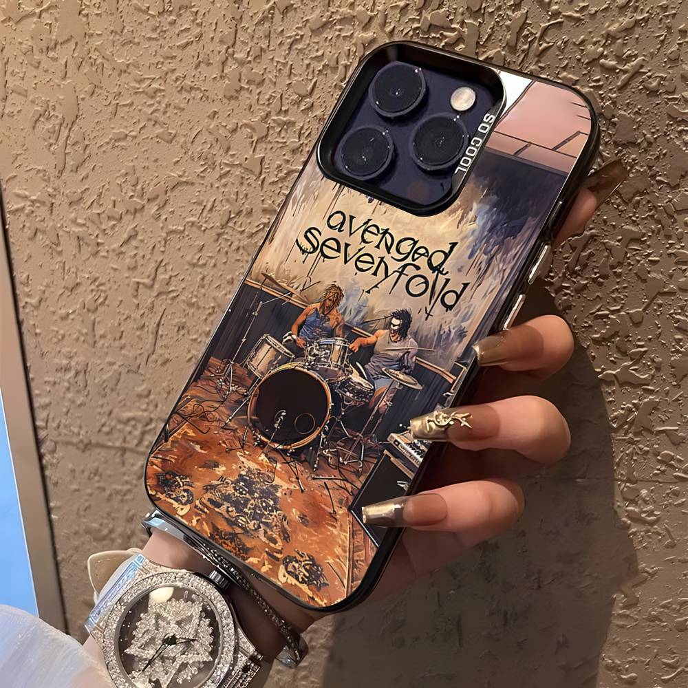 A-Avenged S-Sevenfold Rock Phone Case For iPhone 16,15,14,13,12,11,Pro,XS,Max,Plus,Mini,SE Black Candy Matte Shockproof Cover