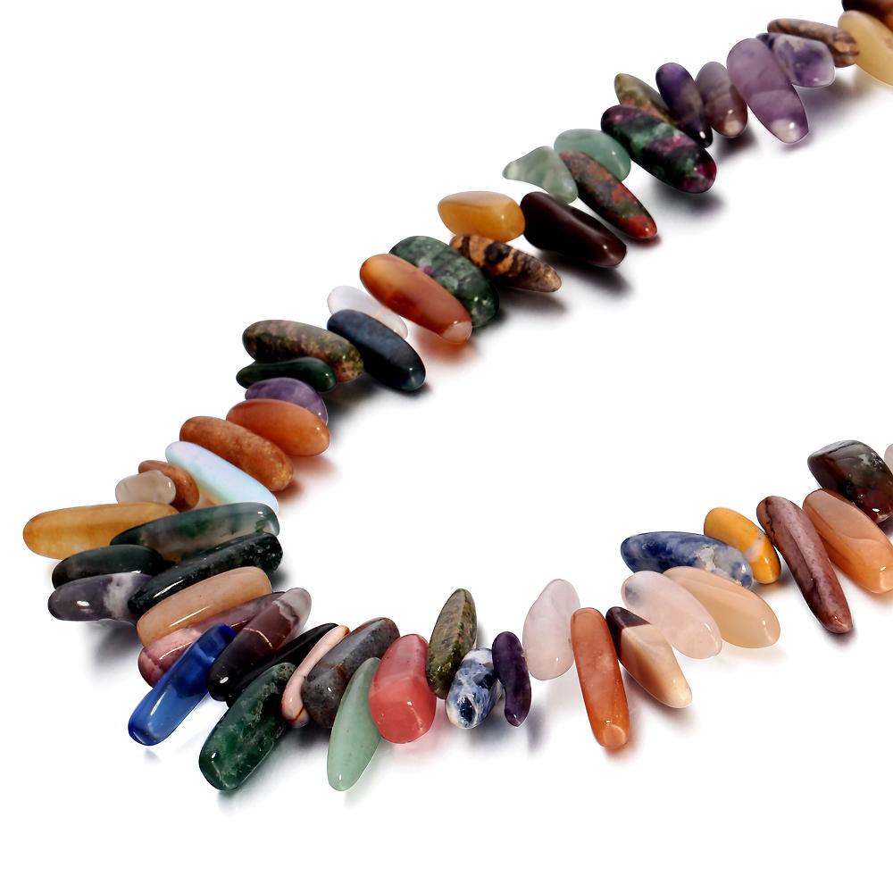 Natural Chips Stone Beads Irregular Gravel Beads Crystal Agate Jade Lava Loose Bead For Making Bracelet Necklace Jewelry Finding
