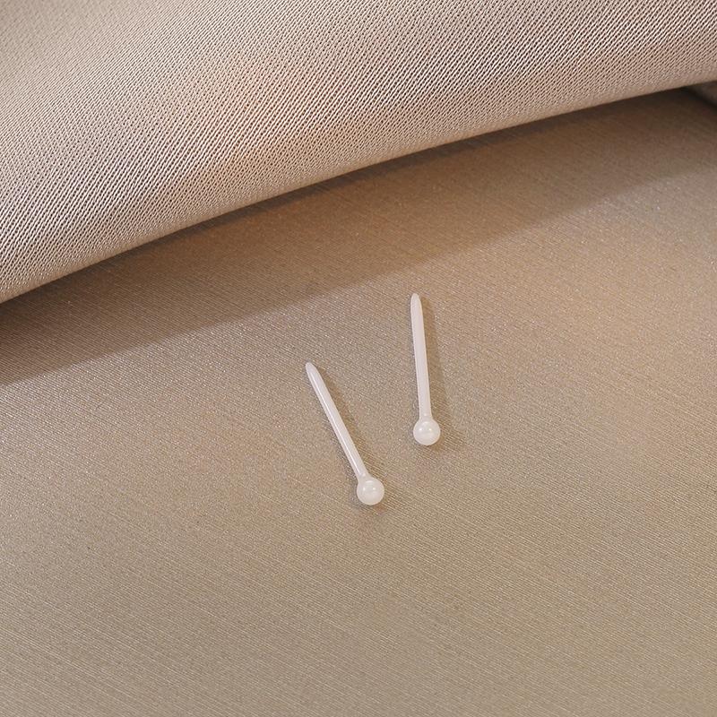 

1 пара биокерамических серег для ухода за ушами, с отверстием, не блокирующие, игла для уха, минималистичные серьги-гвоздики для козелка, невидимые серьги для сна, ювелирные подарки