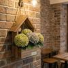 Rustic Home Wall Decoration Wooden Planter, Creative Hanging Flower Pot Basket for Indoor Plants Natural Wood Faux Flowers, Decor Living Room Balcony