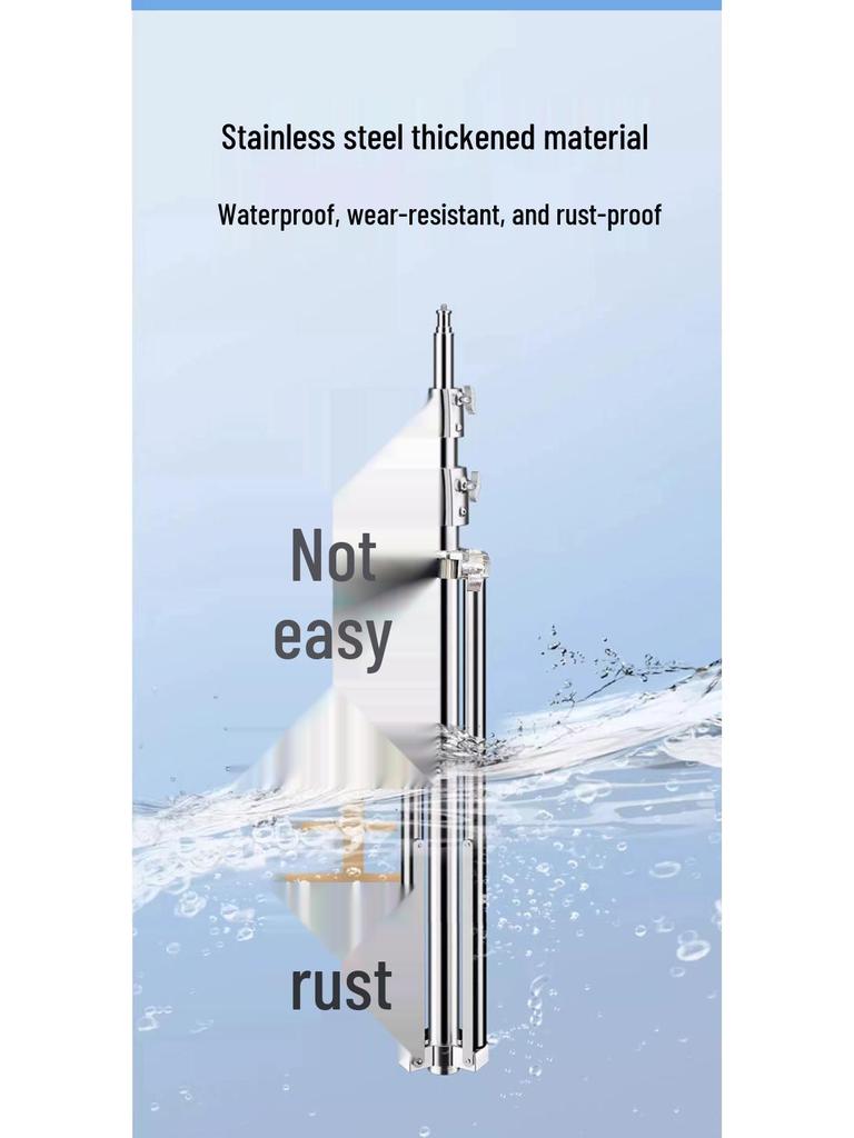 2.8m Portable & Durable Stainless Steel Photography Light Stand Tripod for Outdoor Use