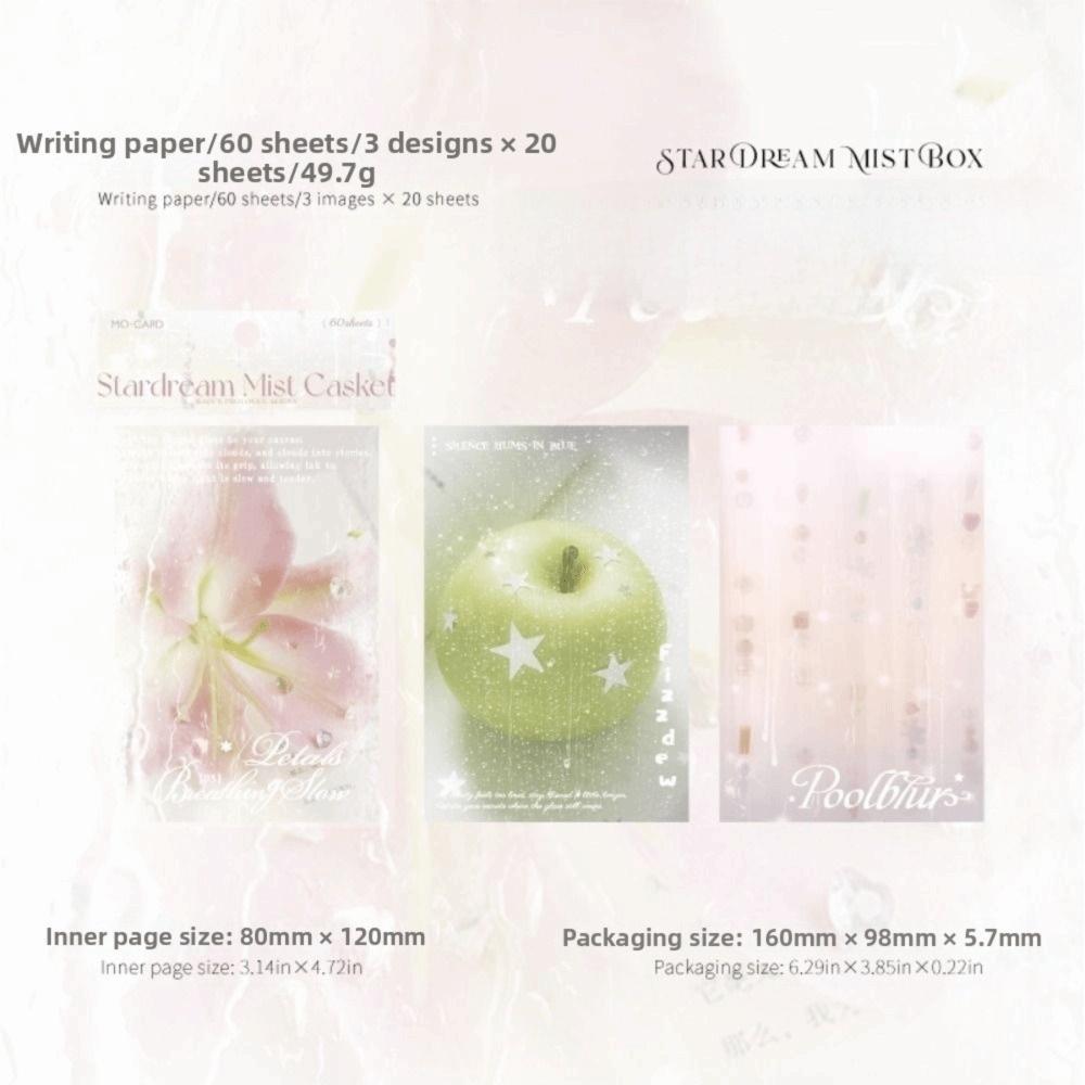 

60 Sheets Double Sided Refill Pages Memo Pad DIY Planner Inserts Scrapbook Material Paper Journal D