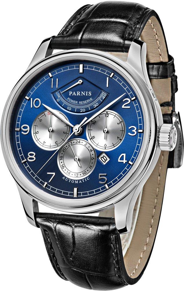 

Parnis watch automatic winding made in calendar 4 variations (MIYOTA Japan) PA6062B-S7AL-BLsvBK [item]