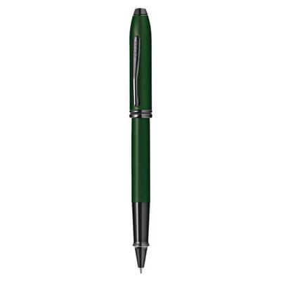 Kuličkové pero Cross Townsend Green MicroKnurl a HP Black (Rollerball)