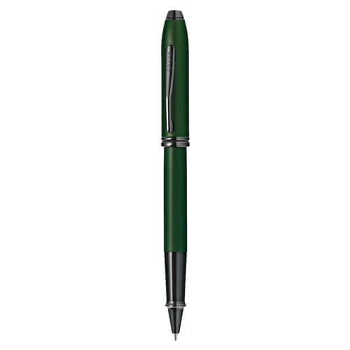Cross Townsend Green MicroKnurl and HP Black Pen (Rollerball)