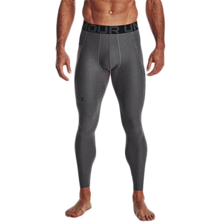 Under Armour HeatGear® Compression Breathable Training Running Fitness Pants Men Pants Gray 1361586-090