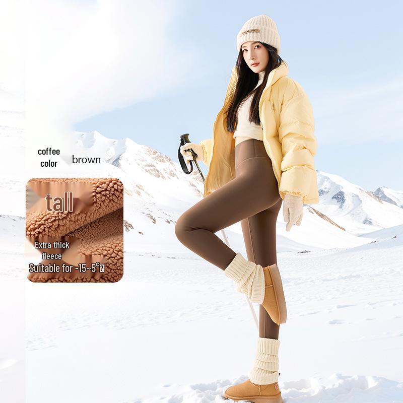 Enhanced Women's Autumn/Winter Long & Short Shark Yoga Pants, Plus Size, Outdoor-Ready.