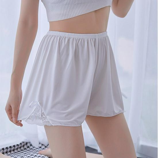 

Women s Summer Anti-Exposure Lace Ice Silk Safety Shorts One Size