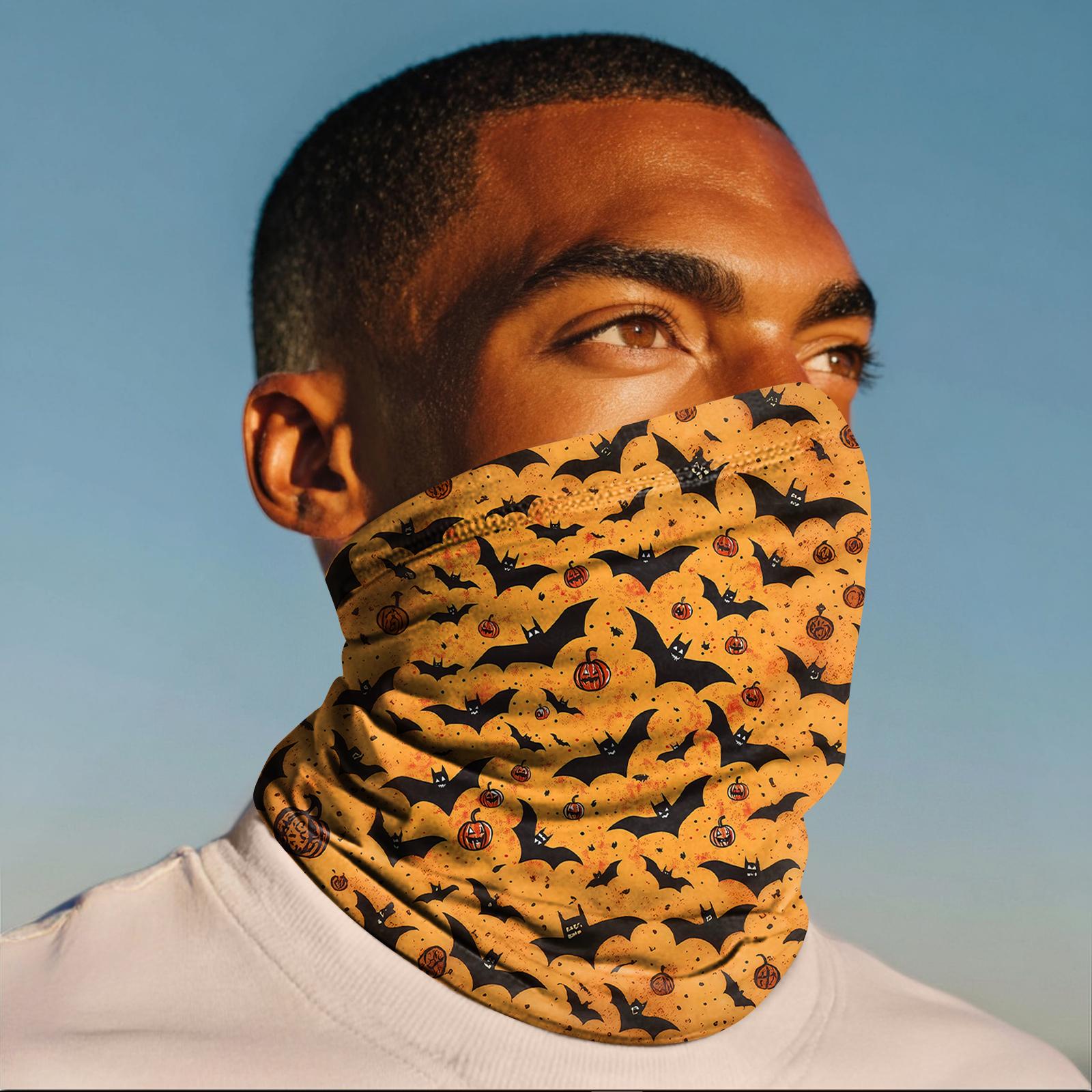 

Уличная маска от солнца для велоспорта, рыбалки, анти-ультрафиолетовая бандана, солнцезащитная повязка на шею One Size оранжевый