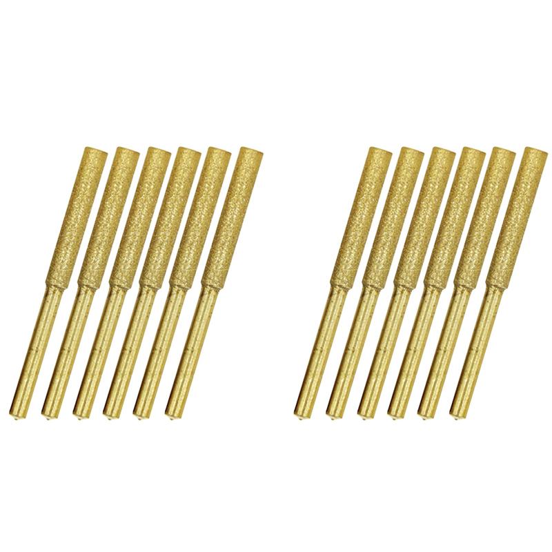 

A96I-12PCS Chainsaw Sharpener Is Suitable For Grinding Jade, Glass And Cemented Carbide With Chain Saw, 4.0Mm