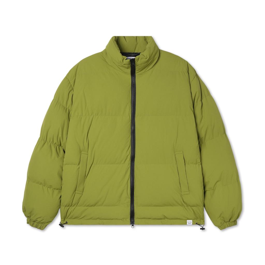 Apostrophe Comma Bottom Point Matte Puffer Short Padded Jacket_Gray