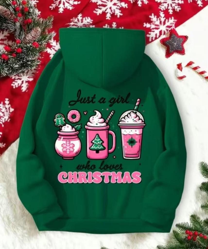 Velvet Plus Hooded Long Sleeve Sport Casual Sweatshirt