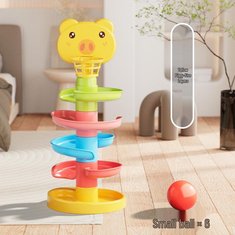 Educational Fun Ball Track - Infant Stacking & Interactive Toy Tower