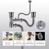 304 Stainless Steel Gourd Drain Pipe Kit for Single Sink