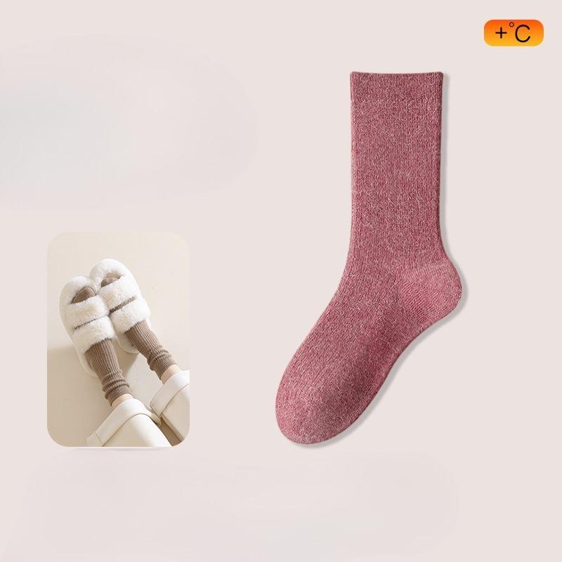 Women's Autumn and Winter Style Thickened Warm Sleep Deodorizing Moon Son Wool Tube Pile Socks