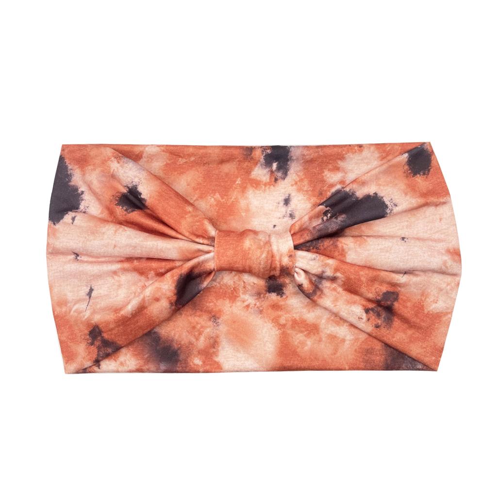 Tie-dye Headband For Women Woman Elastic Hairbands Width Hair Band Fashion Bandanas Yoga Headwear Sports Turbans Accessories New