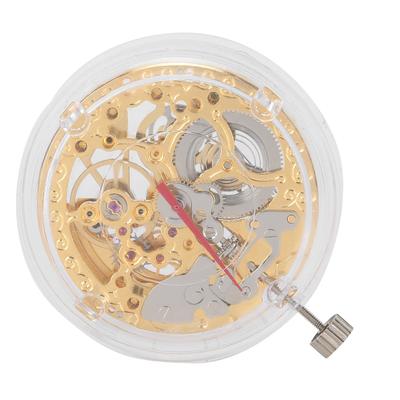 2807 Gold Hollow Watch Movement Mechanical Watch Movement Replacement Spare Parts