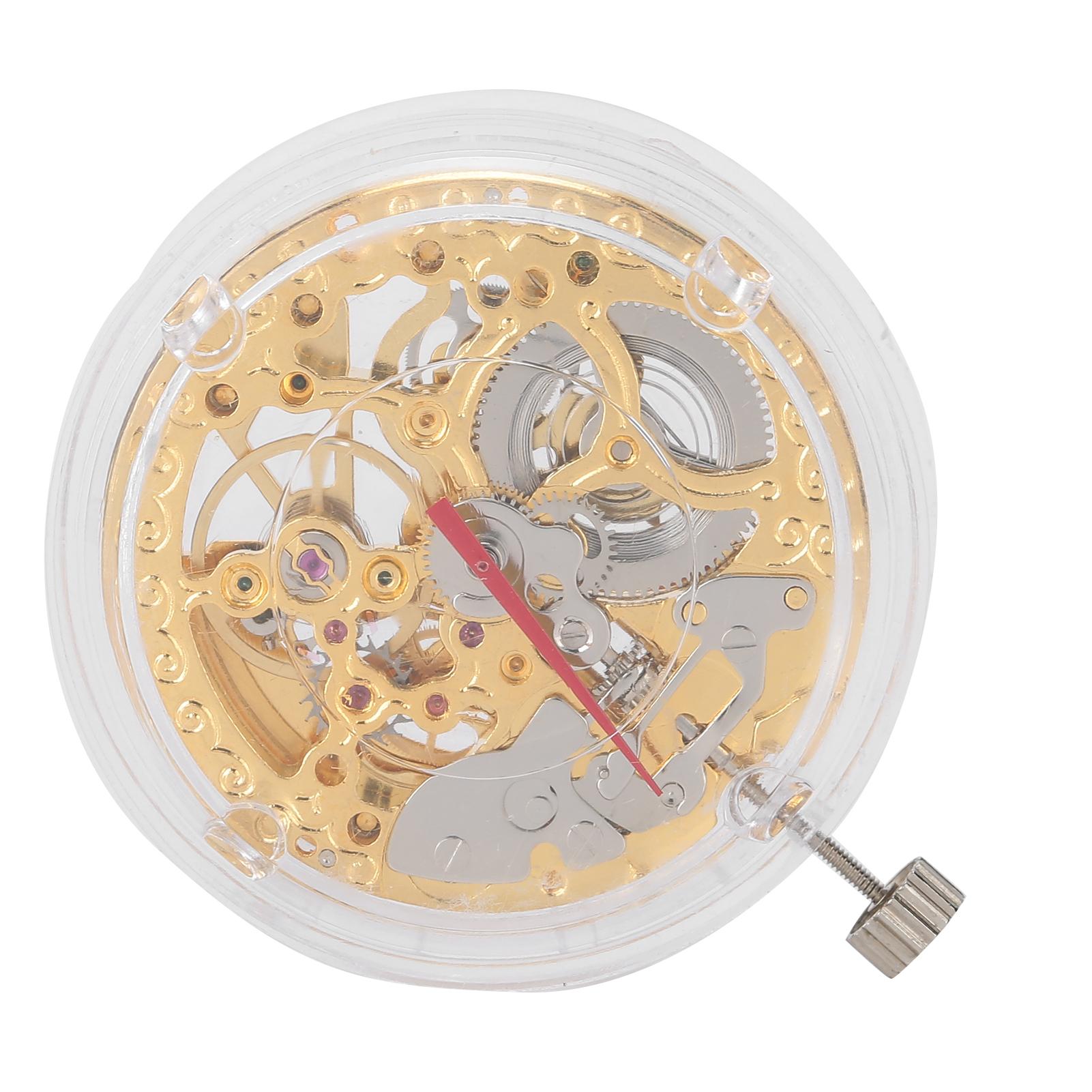 

2807 Gold Hollow Watch Movement Механический часовой механизм Замена запасных частей