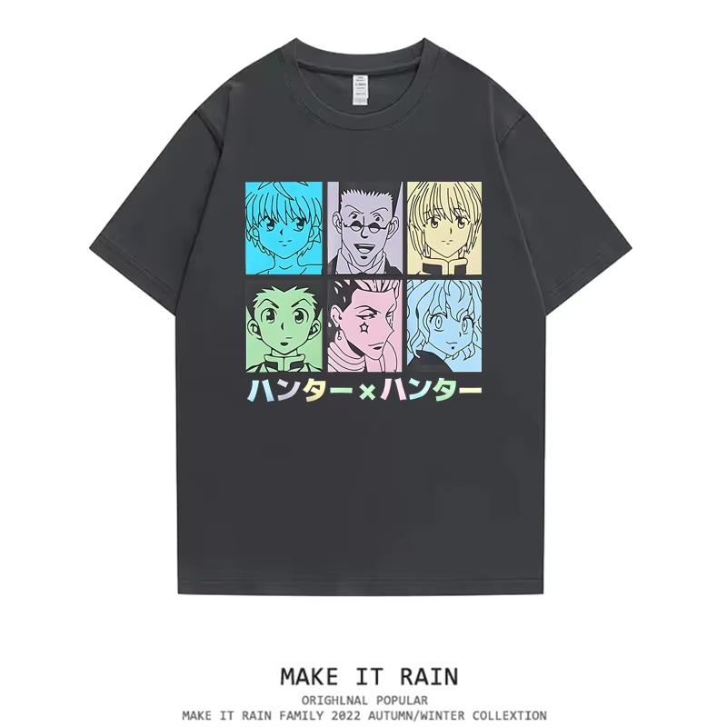 

High Street Hunter x Hunter Character Collage Graphic TShirt Streetwear Fashion 100 Cotton Oversized Tee Trendy Anime Top L